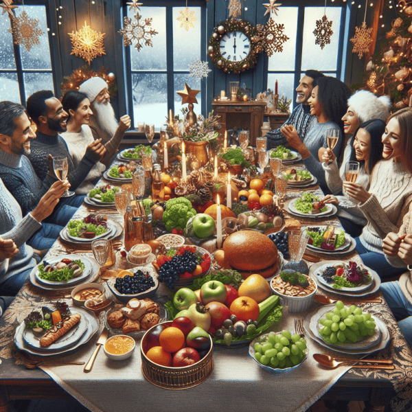 cena de año nuevo saludable