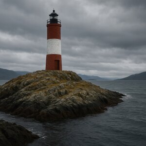 Faro en el Estrecho de Magallanes 