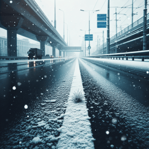 invierno asfalto