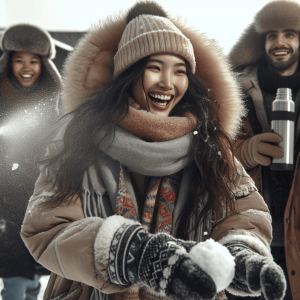 personas en invierno 