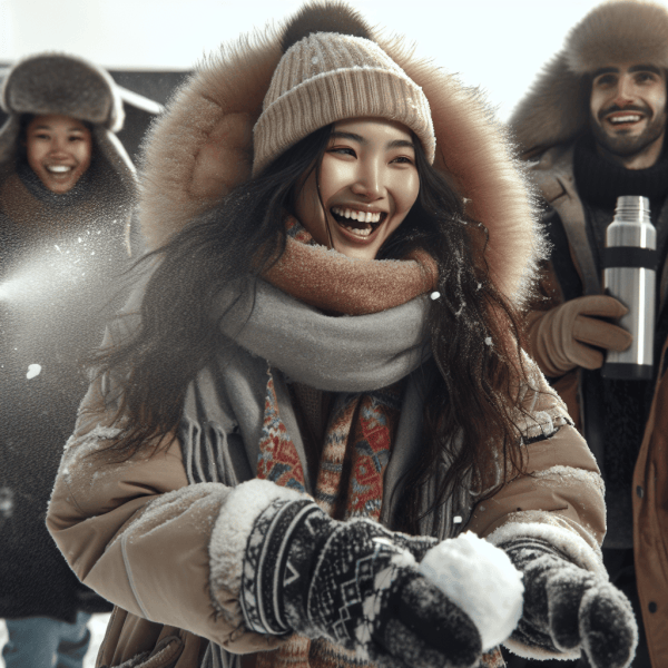 personas en invierno