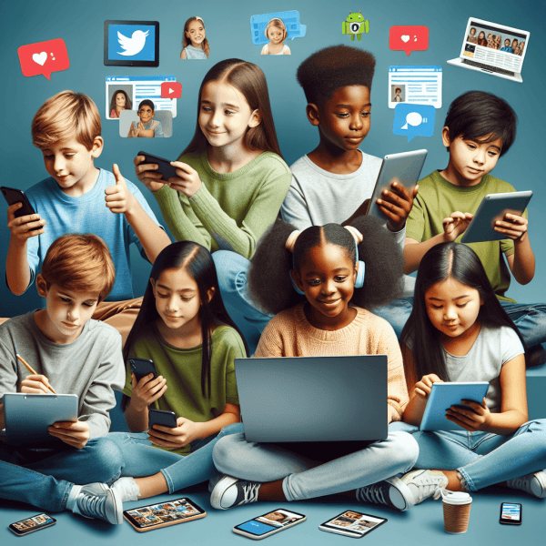 redes sociales niños